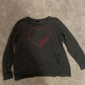 Torrid LOVE sweater.  NWOT